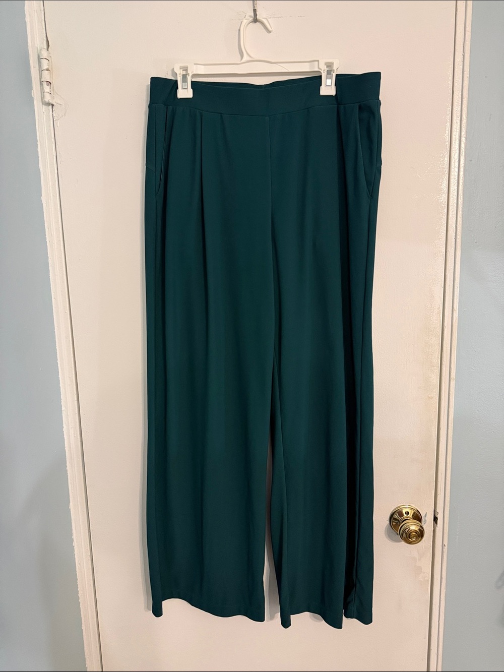HALARA Deep Teal Wide-Leg Pants